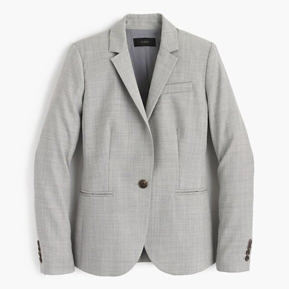J. Crew Jackets & Blazers - J. Crew 1035 Super 120's Light Heather Grey Blazer